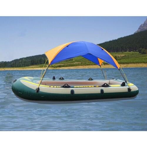 Intex Inflatable Boat Tent Sun Shelter 3 Person PVC Rubber Fishing Boat Tent Sun Canopy Beach Sunshade Tent