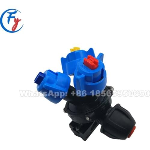 Nylon Agriculture Sprayer Nozzle, Organic Herbicides Sprayer, Wet Boom 3 Outlets Nozzle, Drone and Pesticide Sprayer