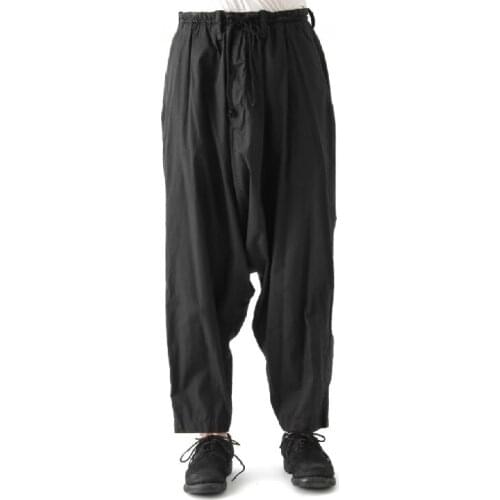 New mens clothing Hair Stylist GD Fashion handmade Retro Folds Loose casual Harem Pants plus size costumes