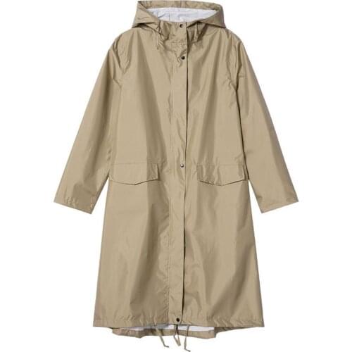 New Stylish Couples Clothing Long Raincoat Waterproof Rain Jacket Hood Electric Motorcycle Raincoats with Bag