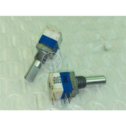 Original new 100% R08708 B103 B10K double-band switched potentiometer 4MMF axis diameter