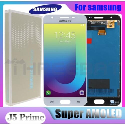 For Samsung Galaxy j5 Prime G570 G570F 2016 G5700 LCD Display Touch Screen Digitizer Assembly Single/Double Hole Replacement