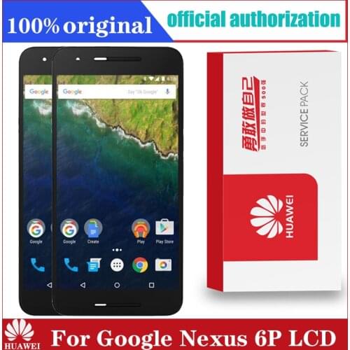 Original 5.7" For Huawei Google Nexus 6P LCD Display Touch Screen Digitizer with Frame Assembly Replacement Nexus 6P LCD