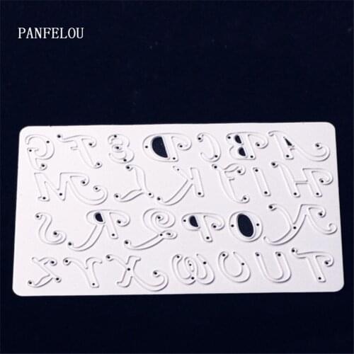 PANFELOU text panel Metal craft paper die cutting dies for Scrapbooking/DIY Hand account Easter wedding Halloween cards