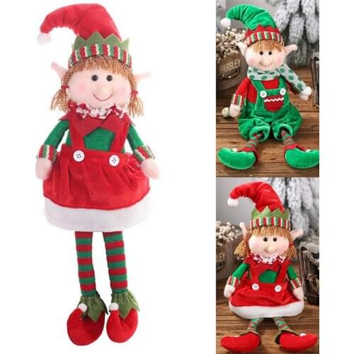 Plush Doll Toy Creative Cute Doll Ornament Desktop Decoration For Christmas Festival Decor Photography Props Birthday Gifts