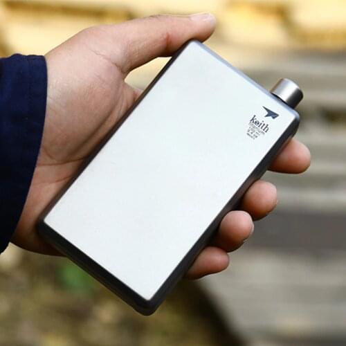 120ml Titanium Flagon Hip Flask Portable Outdoor Camping Wine Whisky Pot Sports Drinkware Healthy Bacteriostatic Wine Flask