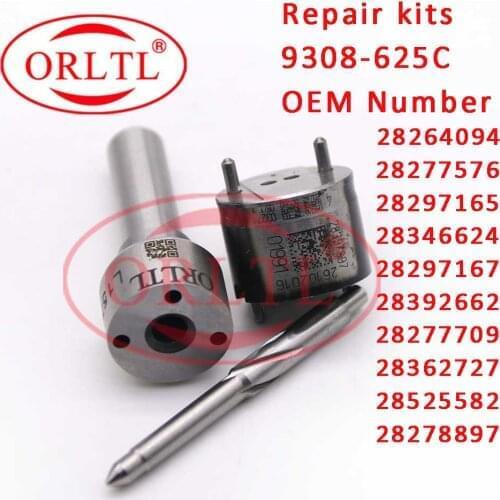 Repair Kit Nozzle H379 Control Valve 9308-625C For Delphi Injector Hyundai 28236381,33800-4A700