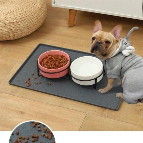 Silicone Pet Food Mat BPA Free Waterproof Pet Feeding Mat Pet Supplies For Prevent Food And Water From Spilling Dog Accessories