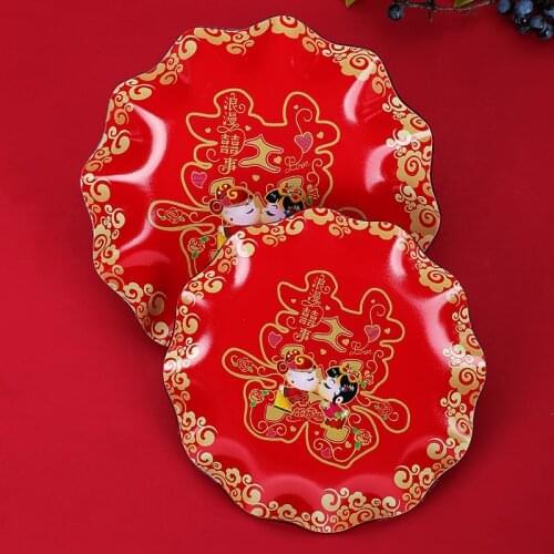 Wedding fruit plate wedding supplies acrylic dried candy wedding melon seed plate fruit box