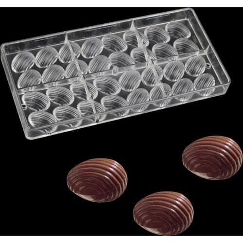 Eggs shape polycarbonate candy chocolate moulds DIY pastry chocolate decorating tools Homemade Chocolate molds