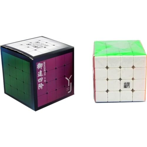 YJ YuSu 4M Magnetic Magic Speed 4x4x4 M Cube Stickerless Magnets Professional Puzzle Cubes Educational Toys For Kids Cubo Magico