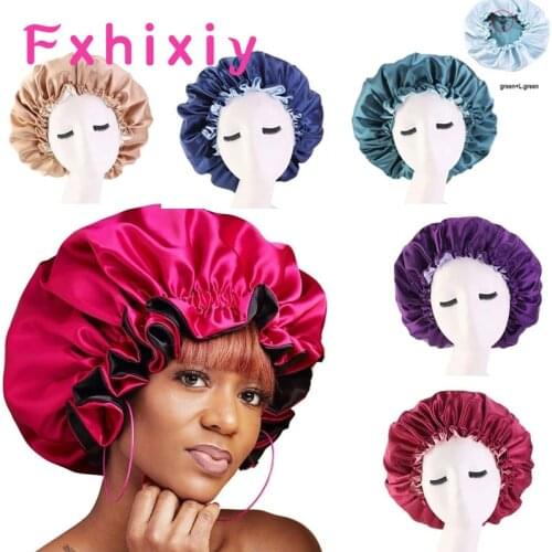 Muslim Women Night Sleep Cap Satin Elastic Bonnet Hat For Hair Care Head Cover Adjust Hair Loss Hat Beanies Skullies Islamic New