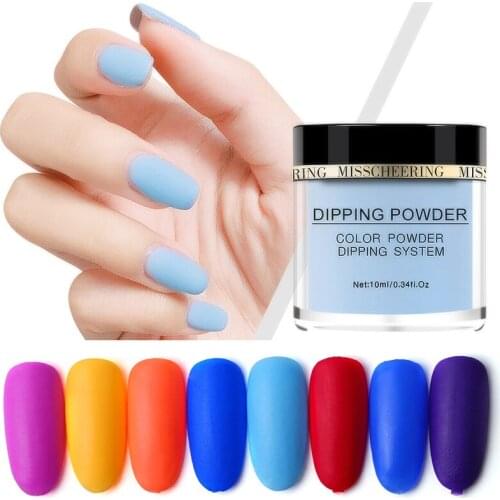 10ml Matte Acrylic Nail Polish Penetrating Powder 20 Colors UV Gel Polish Nail Polish Decoration Natural Dry Manicure