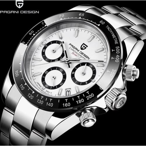 2020 PAGANI DESIGN Brand Chronograph Sports Watches Mens Luxury Brand Quartz Waterproof 100M Watch Relogio Masculino+Box PD-1644