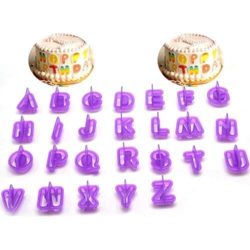 40Pcs/Set Cake Mold Creative DIY Cake Letter Number Molds Pastry Fondant Decoration Mold Supplies Kitchen Making Cake Tool Set