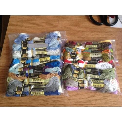 4TH JCSOYFUL Similar DMC Choose Any Color Room CXC Thread 100 Pcs/lot Thread Cross Stitch Embroidery Thread Floss your color