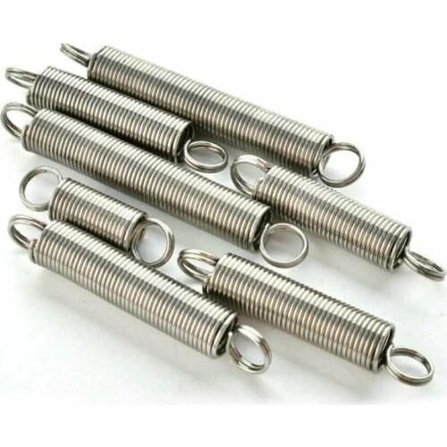 5Pcs， Dual Hook Small Expansion Tension Spring ，Hardware Accessories 304 Stainless Steel ，Wire Diameter 1mm Outer Diameter 12mm