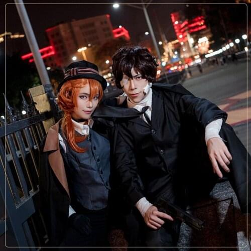 Anime Bungo Stray Dogs Cosplay Costume Dazai Osamu/nakahara Chuuya Cosplay Costumes Full Set Suit Halloween Cos Adult Male