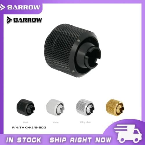 Barrow THKN-3/8-B03, 3/8"ID*1/2"OD 10x13mm Soft Tube Fittings, G1/4" Fittings For Soft Tubes