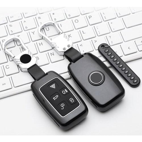 Car Key Case Cover ABS Rubber Double Protection Shell for Range Rover Evoque Range Rover Sport Range Rover Velar DISCOVERY Sport
