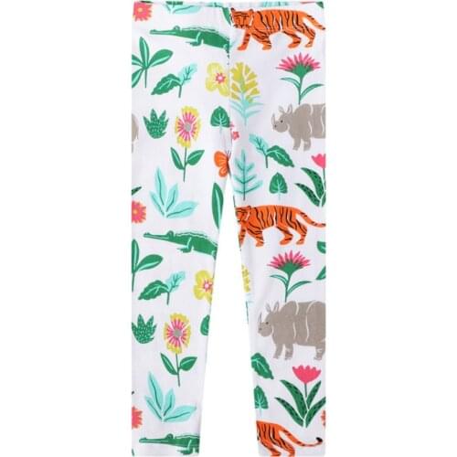 Jumping meters 2-7T Baby Leggings Pants Applique Kids Girls Pencil Pants Autumn Spring Butterflies Girls Trousers Child Clothing
