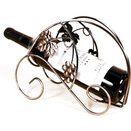 Home Decor Wrought Iron Bottle Rack Metal Wine Rack Fashion Wine Cabinet Decoration