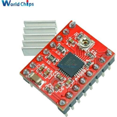 Reprap Stepper Driver A4988 Stepper Motor Driver Board Module With Heatsink For Arduino 3D Printer Parts Accessory Red