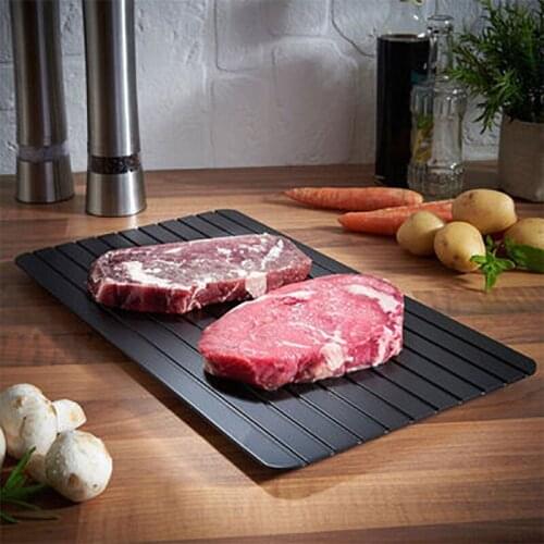 Food quick thawing plate Square quick thawing beef pork seafood quick thawing plate Natural freshness thawing plate