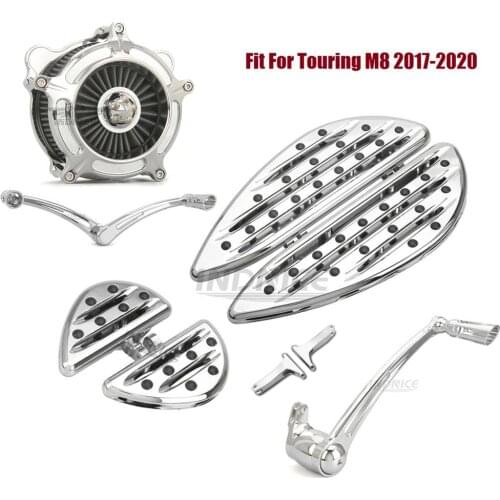 F+R Chromed Floorboards Foot boards Brake arm Shifter Levers Air Cleaner filters Fit For harley 2017-2020 Road glide FLTR FLTRX
