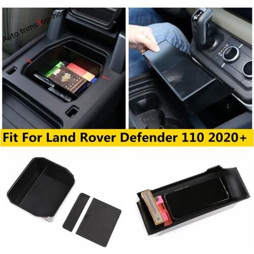 Car Interior Plastic Central Storage Container / Armrest Box Case Accessories Cover Trim For Land Rover Defender 110 2020 2021