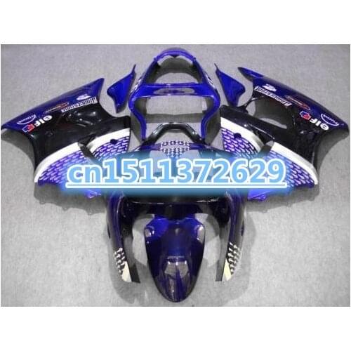 Motorcycle Fairing kit for KAWASAKI Ninja ZX6R 00 01 02 ZX6R 636 2000 2001 2002 White blue black ABS Fairings set-Dor D