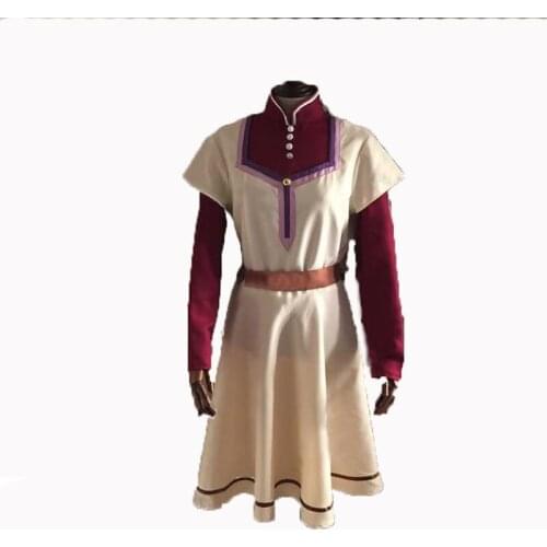 Anime Akagami no Shirayukihime Shirayuki Chemist Uniform Cosplay costume 11
