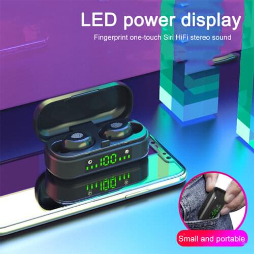 LEVANA V8 TWS Earphones Bluetooth 5.0 Earbuds With Mic Charging Box Sports Headset Wireless Headphones for Xiaomi all smartphone