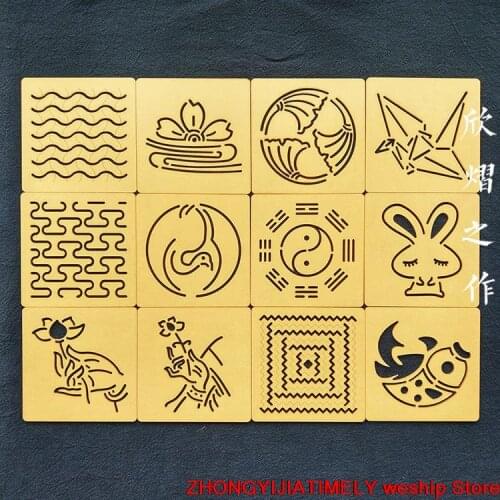 Embroidery kit patchwork Hand account sewing Drawing tools Quilting ruler Acrylic Sashiko design mould Template