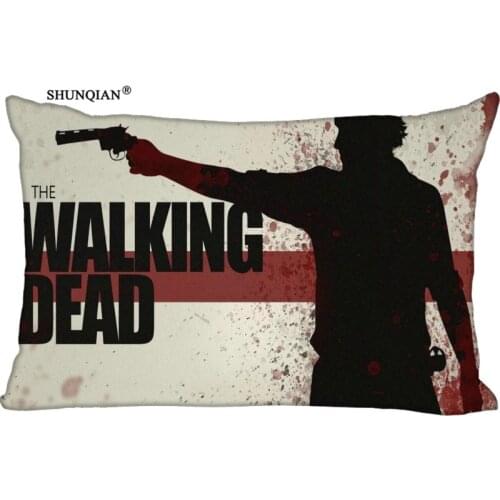 New arrive High Quality The Walking Dead Rectangle Pillowcases zipper Custom Pillow Case SQ00729-@H0819