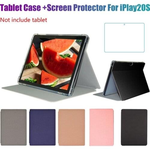 NEW-Tablet Case+Screen Protector for ALLDO IPlay20S 10.1 Inch PU Leather Case Tablet Stand for IPlay 20S
