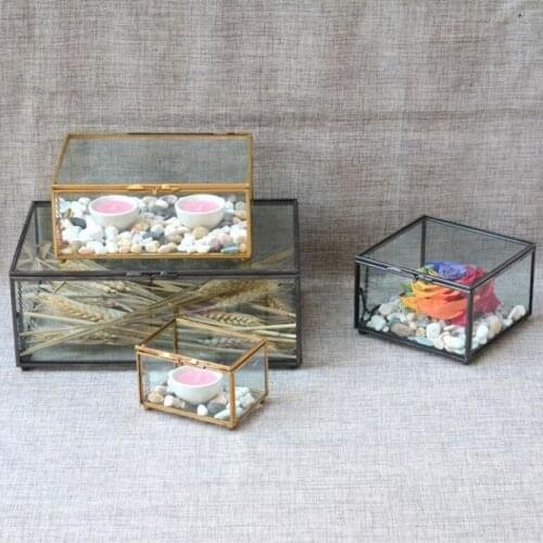 Jewelry Storage Box Jewelry Box Glass Decorative Box Home Decoration Ornaments
