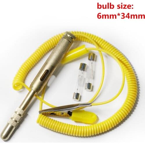 Car Circuit Tester DC 6V 12V 24V Voltage Auto Vehicle Gauge Test Light Measuring Pen DC Tester stretch