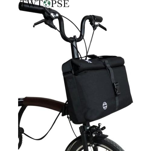 TWTOPSE Bike Roll Top Bag For Brompton Folding Bicycle Bag Water Resistant Rain Cover Adjustable Size Strap Cycling Bags 3SIXTY