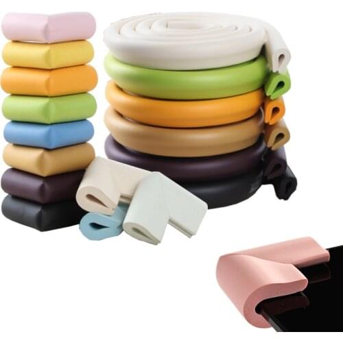 U Shape Baby Safety Equipment Glass Table Edge Strip Corner Protector Home Furniture Child Protection Guards Cover with Tape