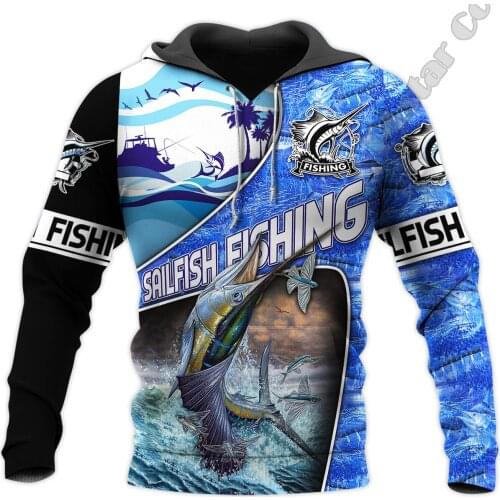 PLstar Cosmos Tuna MaHi Marlin NewFashion Fishing Fisher Animal Funny Tracksuit Pullover Harajuku 3DPrint Men/Women Hoodies T-9