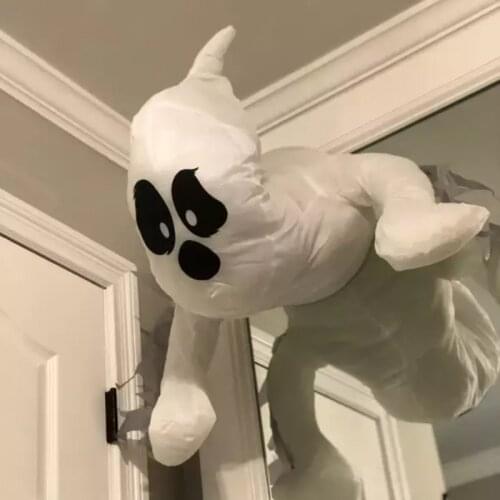 Expressive Halloween Bumping Window Ghost Ornaments, Cloth Family Decoration Window Striking Ghost Sticker Ornaments Decoration