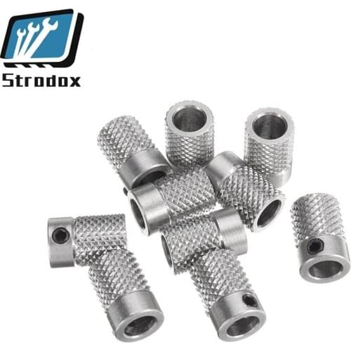 20 pcs/lot UM2 Ultimaker 2 Stainless Steel Gear wheel Fitting 3D Printer 5mm x 8mm CNC Feeder Knurled Extruder Machine Part Gear