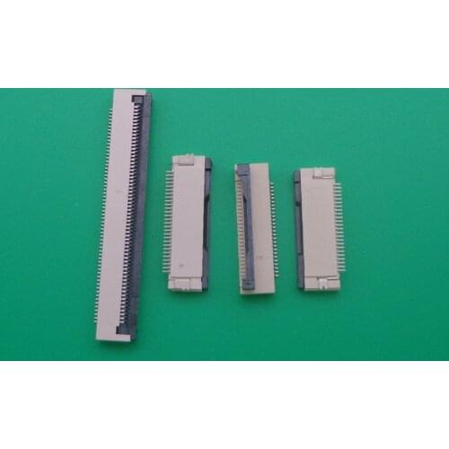 10PCS FPC Connector socket FFC 0.5MM Clamshell Bottom Contact Type 4P 6P 8P 10P 12P 14P 18P 20P 22P 24P 30P 32P 36P 40P 50P 60P