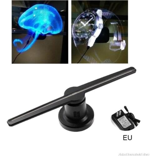 224led Wifi 3D Fan Hologram Projector Advertising Display Hologram Imaging Lamp 3D Display Advertising Light Decor 21 wholesales