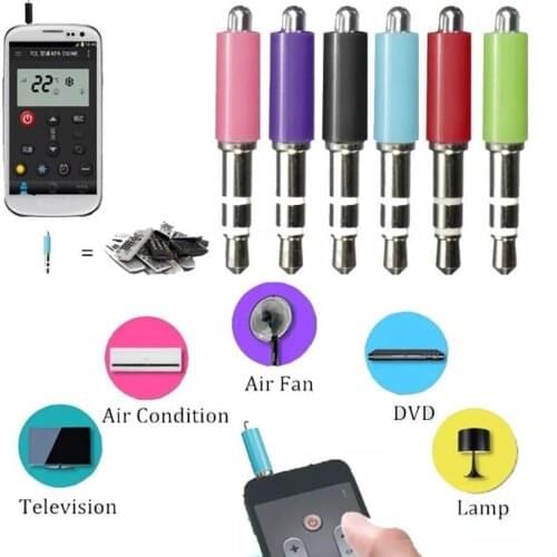3.5mm 5PCS Portable ZaZa Infrared universal remote control For Android IOS Mobile Phone Air Conditioner TV DVD Projector