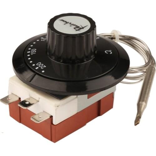 TS-200SB Rainbow Capillary Thermostat 50-200 Celsius Tempering Switch 3 Pin Capillary Temperature Controller Normally Closed
