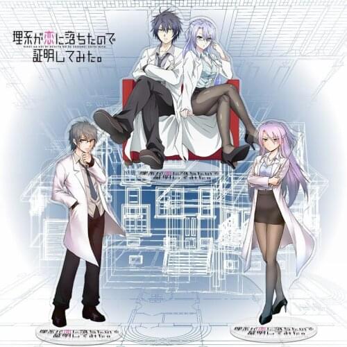 Anime Science Fell in Love, So I Tried to Prove It Acrylic Stand Model Doll Yukimura Shinya Himuro Ayame Figure Toy 20CM Gifts