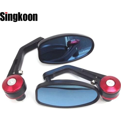 7/8" 22mm Universal Motorcycle Handle Bar End Retro Rearview Side Mirrors FOR yamaha nmax 125 benelli tnt 300 goldwing gl1800