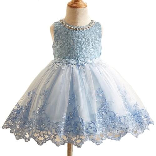 Brand Sequined Flower Girl Dress Kids Pageant Party Wedding Ball Prom Princess Formal Occassion Flower Lace Girls Dress 3-10Y